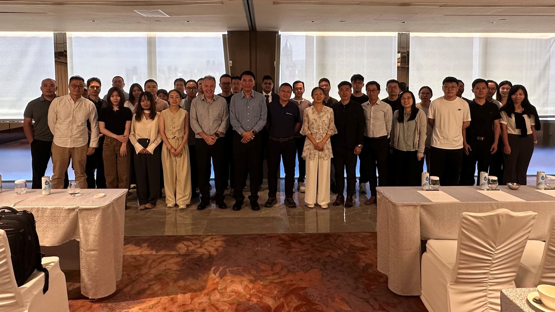 Group photo of workshop participants with the Mastercard team in Hong Kong