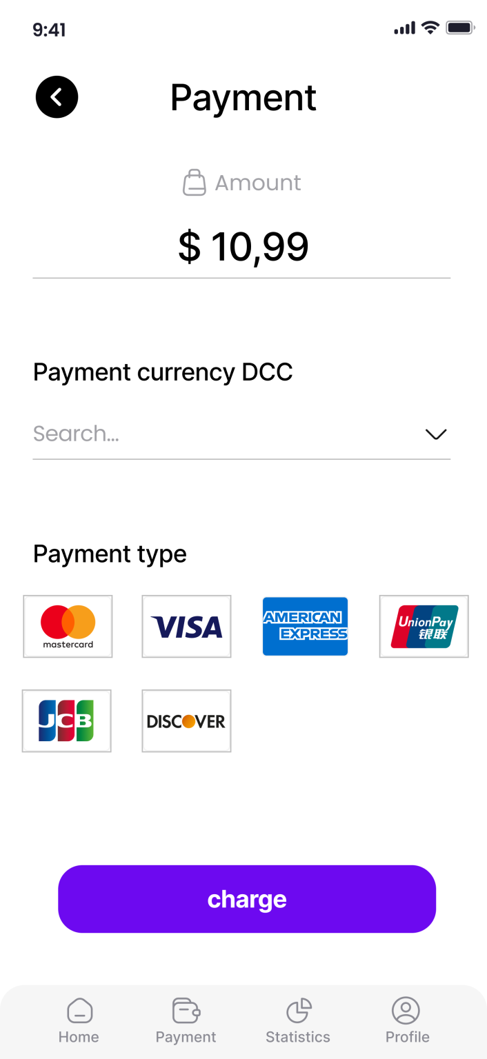 Aonax SoftPOS checkout screenshot